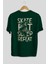 Skate Eat Sleep Repeat Arka Baskılı Zümrüt Yeşili Oversize T-Shirt Erkek Kadın Bisiklet Yaka 2