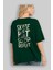 Skate Eat Sleep Repeat Arka Baskılı Zümrüt Yeşili Oversize T-Shirt Erkek Kadın Bisiklet Yaka 4