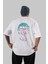 Joker 1 Arka Baskılı Beyaz Oversize T-Shirt Bisiklet Yaka Pamuk Erkek Kadın 1