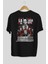 La Casa De Papel (2) Arka Baskılı Siyah Oversize T-Shirt Bisiklet Yaka Pamuk Erkek Kadın 2