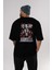 La Casa De Papel (2) Arka Baskılı Siyah Oversize T-Shirt Bisiklet Yaka Pamuk Erkek Kadın 5