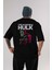 Hulk (10) Arka Baskılı Siyah Oversize T-Shirt Bisiklet Yaka Pamuk Erkek Kadın 1