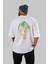 Joker (3) Arka Baskılı Beyaz Oversize T-Shirt Bisiklet Yaka Pamuk Erkek Kadın 4