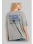 Valencia Arka Baskılı Gri Oversize T-Shirt Unisex Erkek Kadın Bisiklet Yaka 3