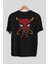 Spiderman (17) Arka Baskılı Siyah Oversize T-Shirt Bisiklet Yaka Pamuk Erkek Kadın 2