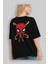 Spiderman (17) Arka Baskılı Siyah Oversize T-Shirt Bisiklet Yaka Pamuk Erkek Kadın 4