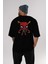 Spiderman (17) Arka Baskılı Siyah Oversize T-Shirt Bisiklet Yaka Pamuk Erkek Kadın 5