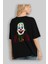 Joker (10) Arka Baskılı Siyah Oversize T-Shirt Bisiklet Yaka Pamuk Erkek Kadın 4