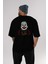 Joker (10) Arka Baskılı Siyah Oversize T-Shirt Bisiklet Yaka Pamuk Erkek Kadın 5