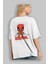 Deadpool (17) Arka Baskılı Beyaz Oversize T-Shirt Bisiklet Yaka Pamuk Erkek Kadın 3