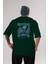 Game Of Thrones Gece Kralı Arka Baskılı Zümrüt Yeşili Oversize T-Shirt Bisiklet Yaka Erkek Kadın 1