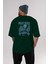 Game Of Thrones Gece Kralı Arka Baskılı Zümrüt Yeşili Oversize T-Shirt Bisiklet Yaka Erkek Kadın 5
