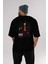 Joker (11) Arka Baskılı Siyah Oversize T-Shirt Bisiklet Yaka Pamuk Erkek Kadın 5