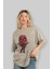 Deadpool (22) Ön Baskılı Bej Oversize T-Shirt Bisiklet Yaka Pamuk Erkek Kadın 4