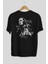 Joker 2 Arka Baskılı Siyah Oversize T-Shirt Bisiklet Yaka Pamuk Erkek Kadın 2