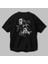 Joker 2 Arka Baskılı Siyah Oversize T-Shirt Bisiklet Yaka Pamuk Erkek Kadın 3