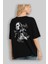 Joker 2 Arka Baskılı Siyah Oversize T-Shirt Bisiklet Yaka Pamuk Erkek Kadın 4