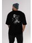 Joker 2 Arka Baskılı Siyah Oversize T-Shirt Bisiklet Yaka Pamuk Erkek Kadın 5