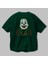 Joker (10) Arka Baskılı Zümrüt Yeşili Oversize T-Shirt Bisiklet Yaka Erkek Kadın 3