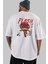 Flash Avengers (4) Arka Baskılı Beyaz Oversize T-Shirt Bisiklet Yaka Pamuk Erkek Kadın 5