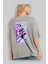 Edward Newgate Arka Baskılı Gri Oversize T-Shirt Unisex Erkek Kadın Bisiklet Yaka 3