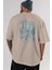 Game Of Thrones Gece Kralı Arka Baskılı Bej Oversize T-Shirt Bisiklet Yaka Pamuk Erkek Kadın 5