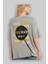 Who Is The King Yazılı Arka Baskılı Gri Oversize T-Shirt Unisex Erkek Kadın Bisiklet Yaka 3