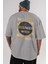 Who Is The King Yazılı Arka Baskılı Gri Oversize T-Shirt Unisex Erkek Kadın Bisiklet Yaka 5