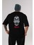 La Casa De Papel (12) Arka Baskılı Siyah Oversize T-Shirt Bisiklet Yaka Pamuk Erkek Kadın 1