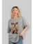 Thelust Anime Ön Baskılı Gri Oversize T-Shirt %100 Pamuk Erkek Kadın 4