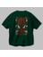 Spiderman (12) Arka Baskılı Zümrüt Yeşili Oversize T-Shirt Bisiklet Yaka Erkek Kadın 3