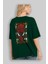 Spiderman (12) Arka Baskılı Zümrüt Yeşili Oversize T-Shirt Bisiklet Yaka Erkek Kadın 4