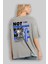 Not Everything Arka Baskılı Gri Oversize T-Shirt Unisex Erkek Kadın Bisiklet Yaka 3