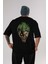Joker (3) Arka Baskılı Siyah Oversize T-Shirt Bisiklet Yaka Pamuk Erkek Kadın 1