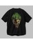 Joker (3) Arka Baskılı Siyah Oversize T-Shirt Bisiklet Yaka Pamuk Erkek Kadın 3
