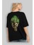 Joker (3) Arka Baskılı Siyah Oversize T-Shirt Bisiklet Yaka Pamuk Erkek Kadın 4