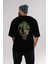 Joker (3) Arka Baskılı Siyah Oversize T-Shirt Bisiklet Yaka Pamuk Erkek Kadın 5