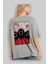Squid Game (7) Arka Baskılı Gri Oversize T-Shirt Bisiklet Yaka Pamuk Erkek Kadın 3