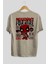 Deadpool (18) Arka Baskılı Bej Oversize T-Shirt Bisiklet Yaka Pamuk Erkek Kadın 2