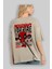 Deadpool (18) Arka Baskılı Bej Oversize T-Shirt Bisiklet Yaka Pamuk Erkek Kadın 3
