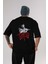 La Casa De Papel (10) Arka Baskılı Siyah Oversize T-Shirt Bisiklet Yaka Pamuk Erkek Kadın 1