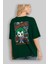 Joker (4) Arka Baskılı Zümrüt Yeşili Oversize T-Shirt Bisiklet Yaka Erkek Kadın 4