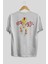 Iron Man (1) Arka Baskılı Beyaz Oversize T-Shirt Bisiklet Yaka Pamuk Erkek Kadın 2
