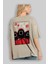 Squid Game (7) Arka Baskılı Bej Oversize T-Shirt Bisiklet Yaka Pamuk Erkek Kadın 3