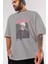 Johan Liebert Monster Anime Ön Baskılı Gri Oversize T-Shirt %100 Pamuk Erkek Kadın 3