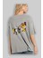 Teddy Bear Its Not The Money Arka Baskılı Gri Oversize T-Shirt Unisex Erkek Kadın Bisiklet Yaka 3