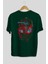 Spiderman (21) Arka Baskılı Zümrüt Yeşili Oversize T-Shirt Bisiklet Yaka Erkek Kadın 2