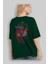 Spiderman (21) Arka Baskılı Zümrüt Yeşili Oversize T-Shirt Bisiklet Yaka Erkek Kadın 4