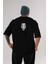 La Casa De Papel (7) Arka Baskılı Siyah Oversize T-Shirt Bisiklet Yaka Pamuk Erkek Kadın 1
