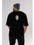 La Casa De Papel (7) Arka Baskılı Siyah Oversize T-Shirt Bisiklet Yaka Pamuk Erkek Kadın 5